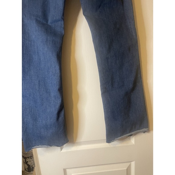 Express Boot high Rise Front Seam Ankle Split Denim 2S/2C - Picture 6 of 10